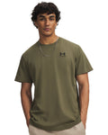 Men's UA Logo Embroidered Heavyweight Short Sleeve Men's Short Sleeve - Green