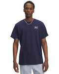 Men's UA Logo Embroidered Heavyweight Short Sleeve Men's Short Sleeve - Blue