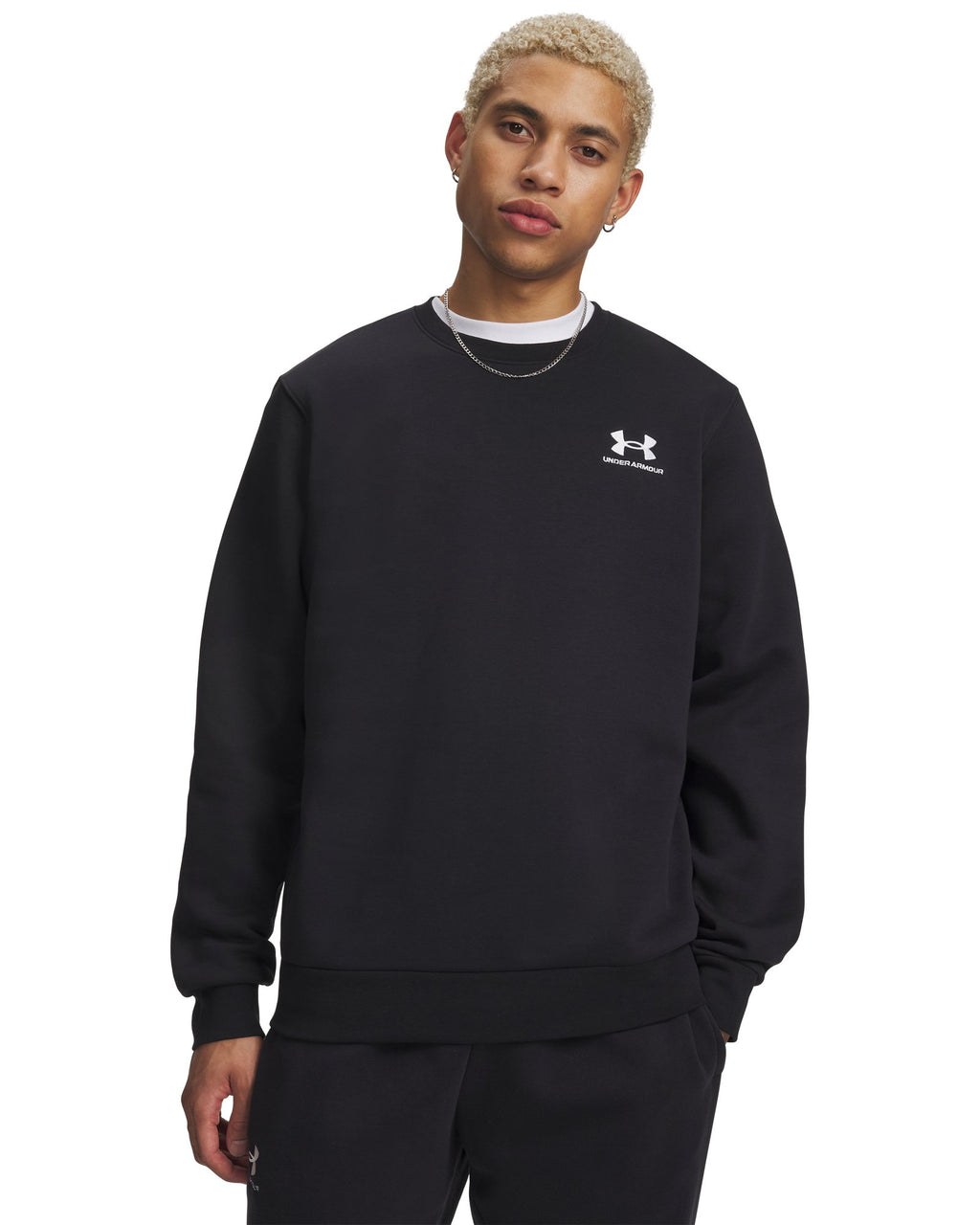 UA Icon Fleece Men's Crew - Black