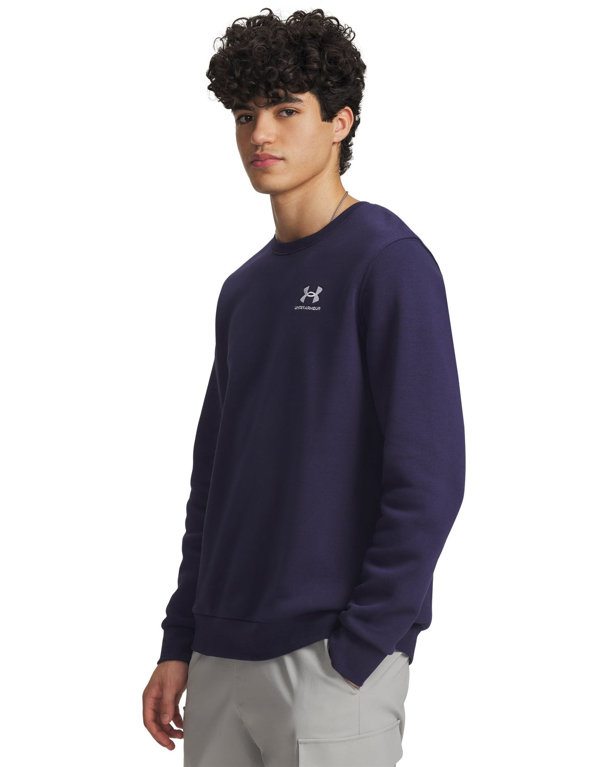 UA Icon Fleece Men's Crew - Blue