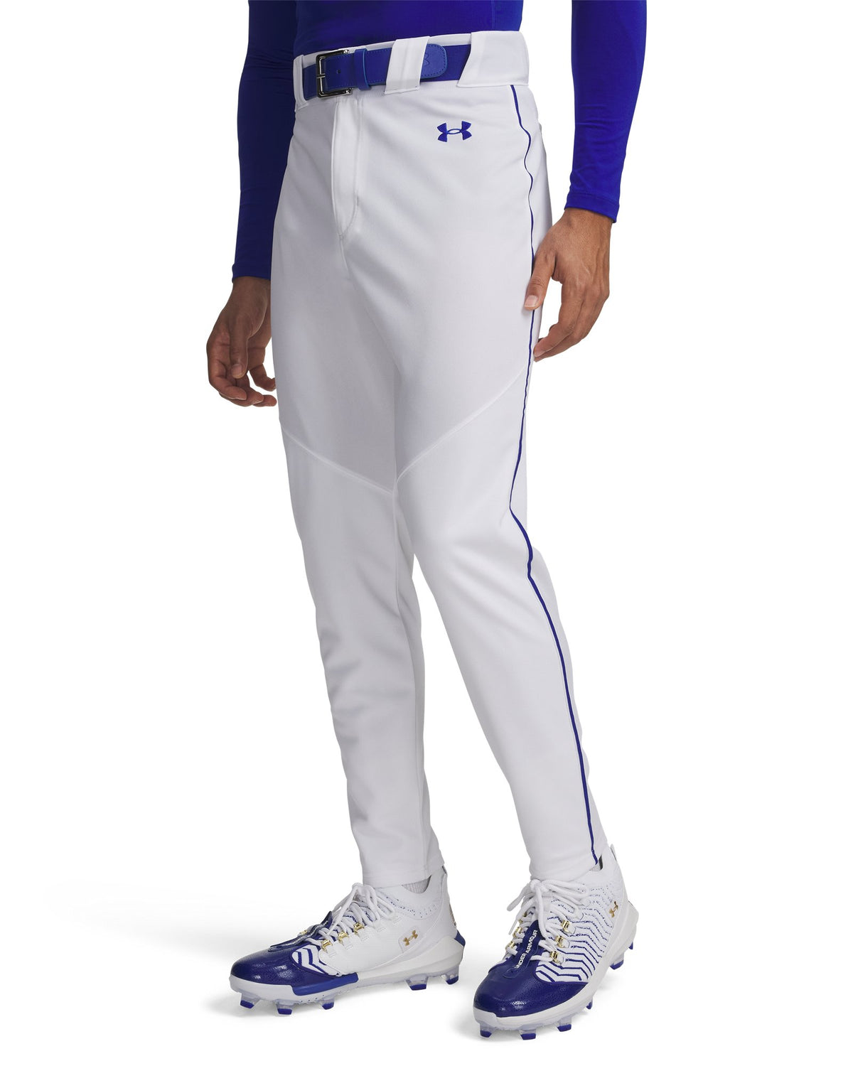 UA Utility Piped Men's Baseball Pants - White