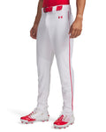 UA Utility Piped Men's Baseball Pants - White