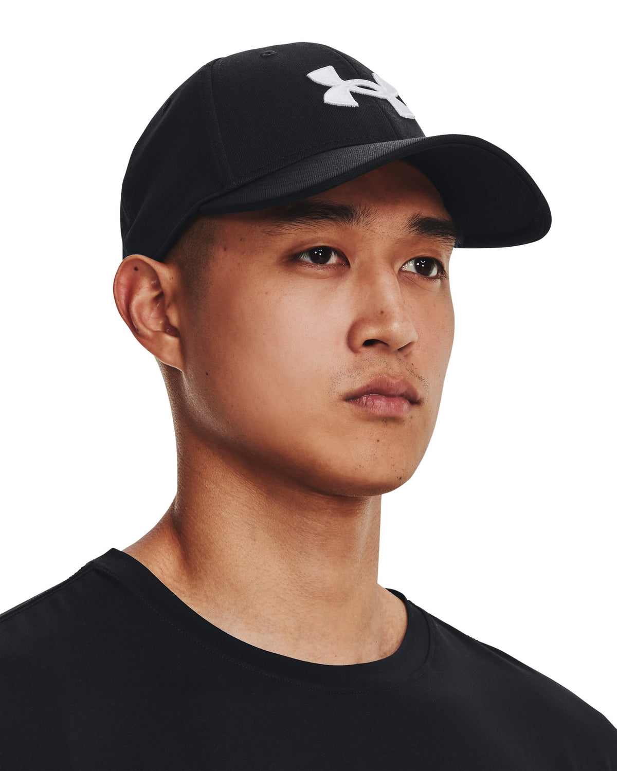 UA Blitzing Low Men's Stretch Fit Cap - Black