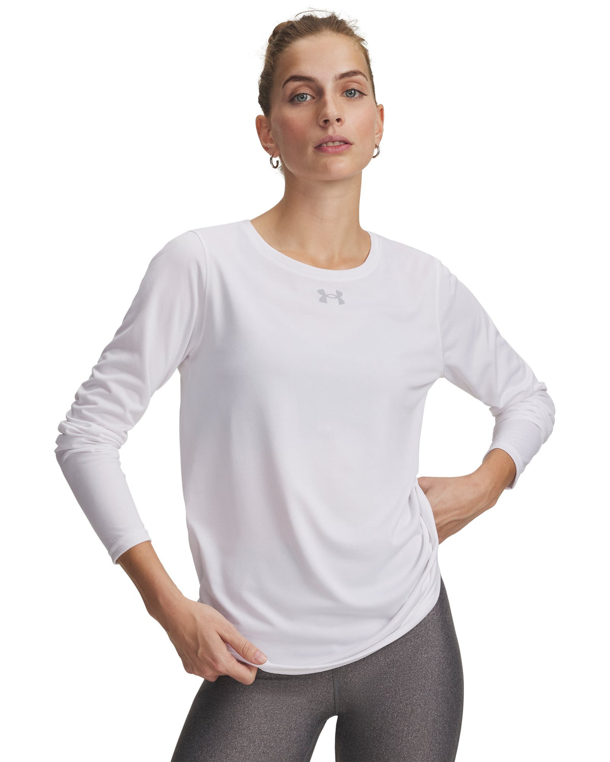UA Tech™ Team Women's Long Sleeve - White