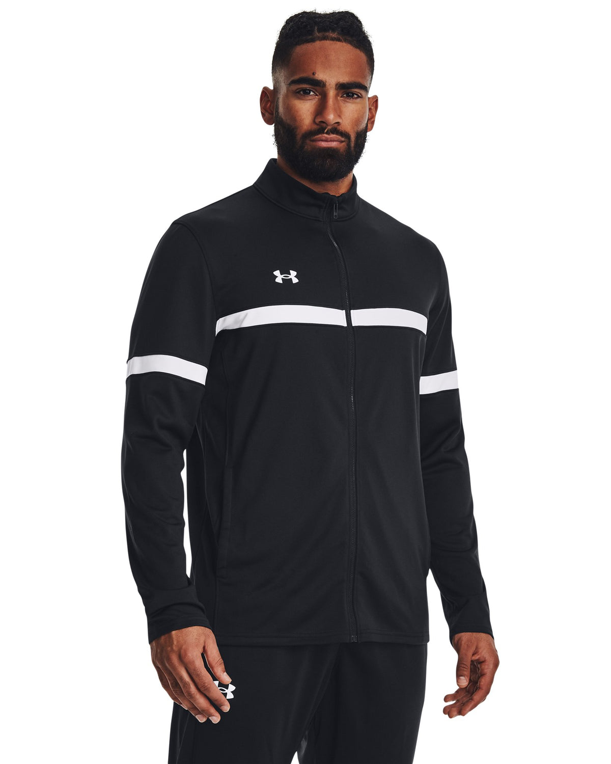UA Knit Warm Up Team Men's Full-Zip - Black