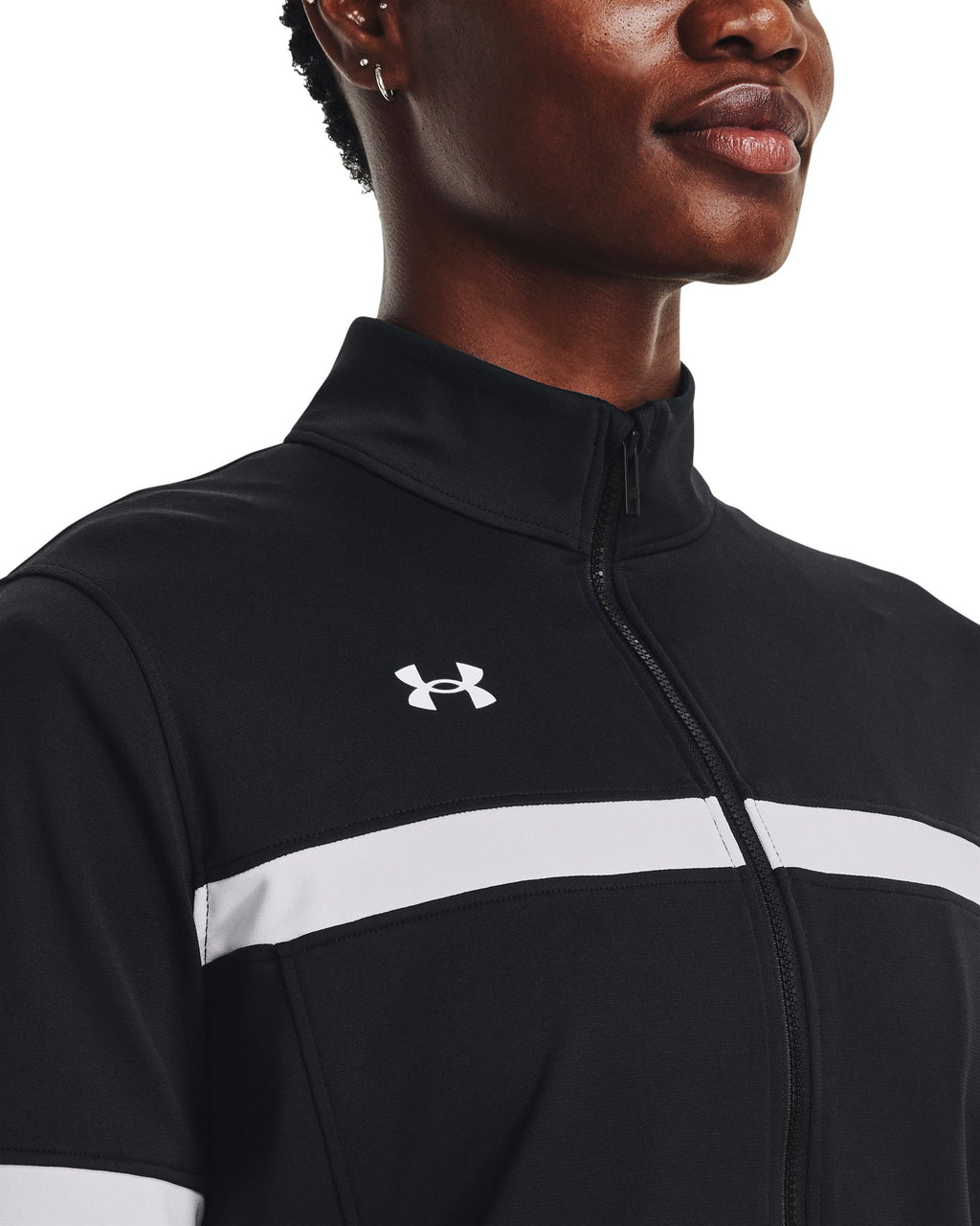 UA Knit Warm Up Team Women's Full-Zip - Black