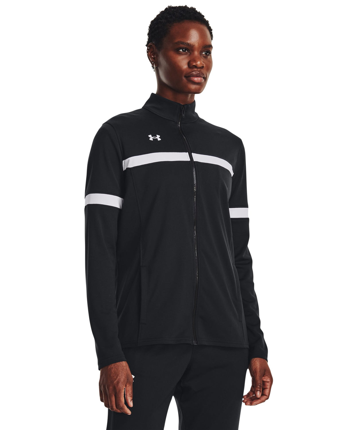 UA Knit Warm Up Team Women's Full-Zip - Black