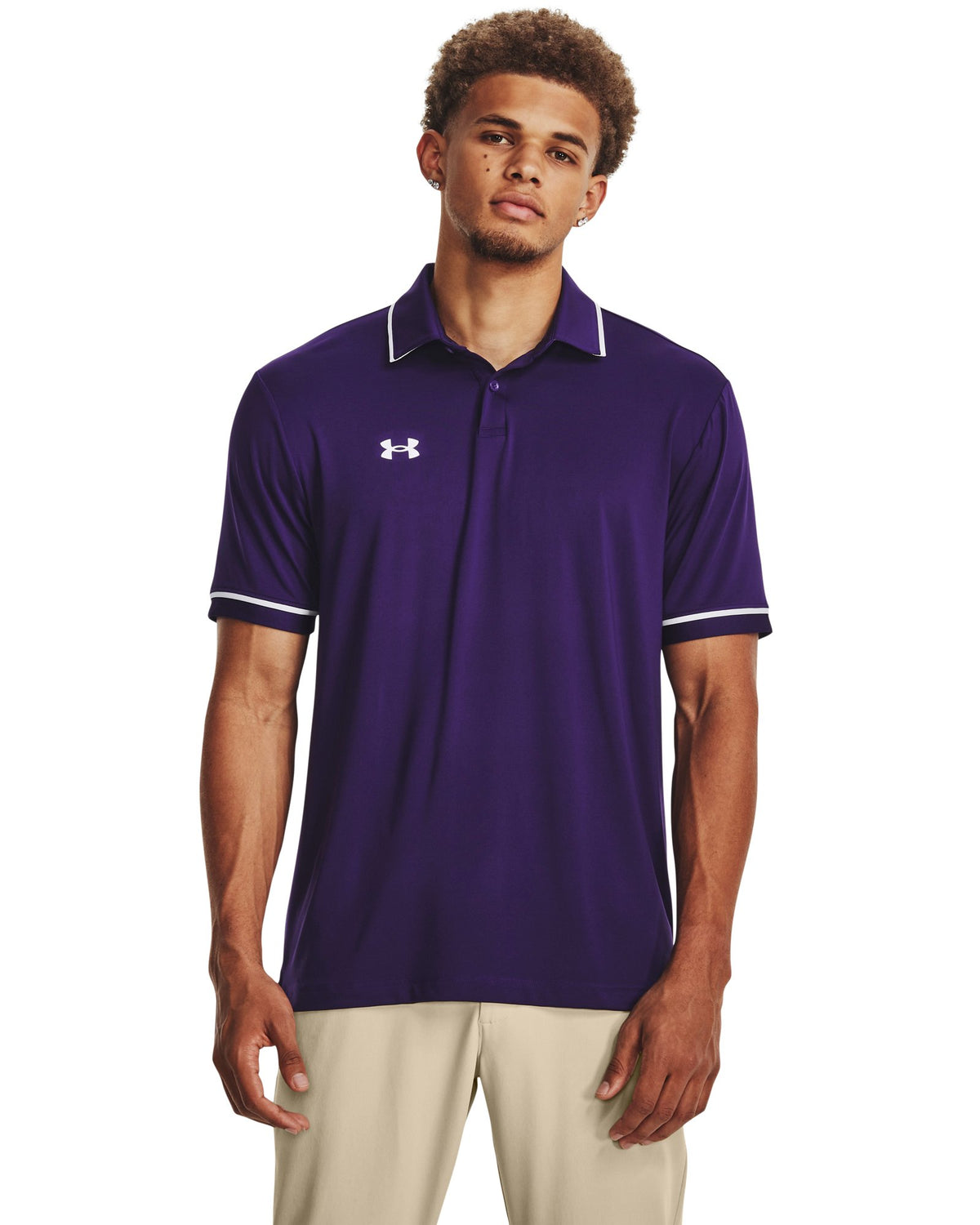 UA Team Tipped Men's Polo - Purple