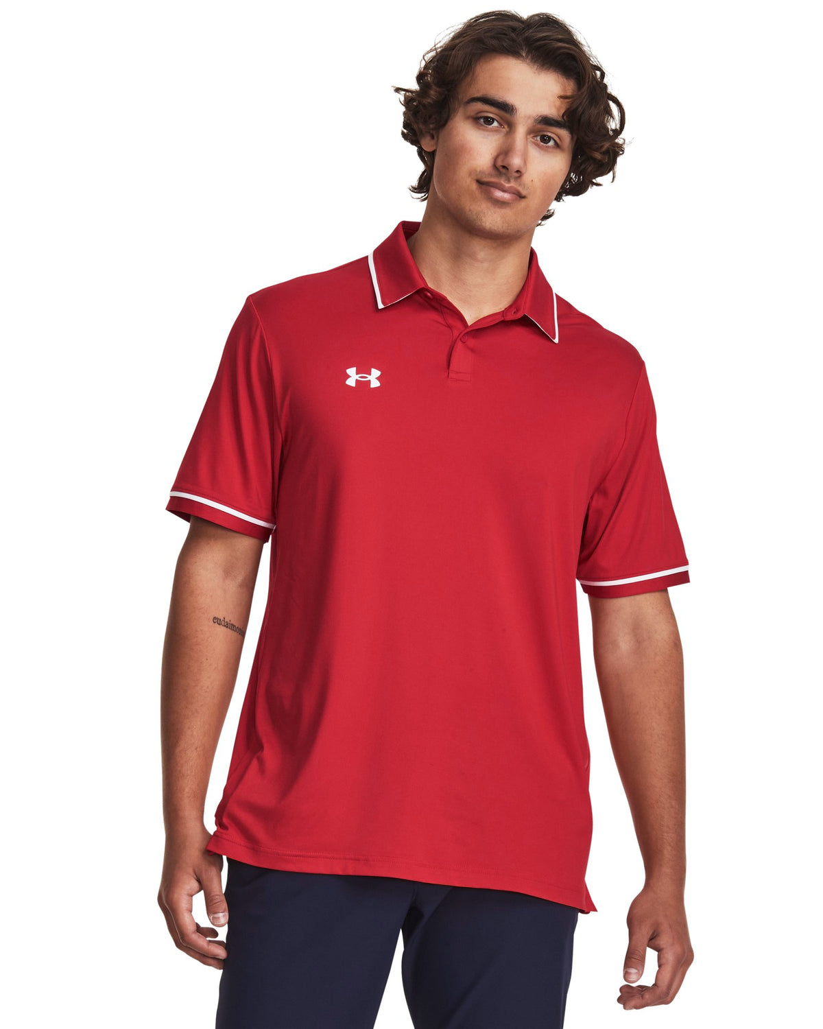 UA Team Tipped Men's Polo - Black