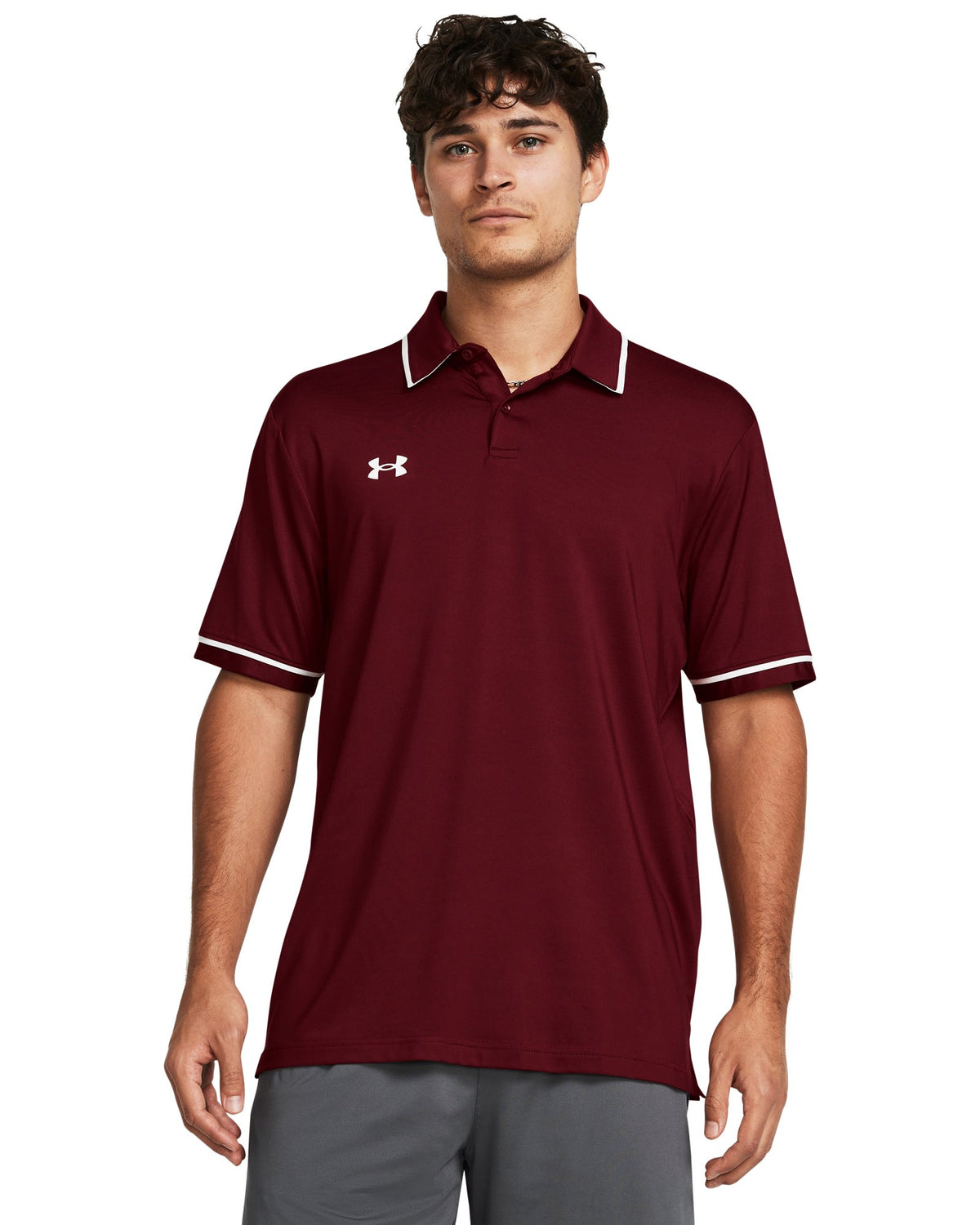 UA Team Tipped Men's Polo - Red