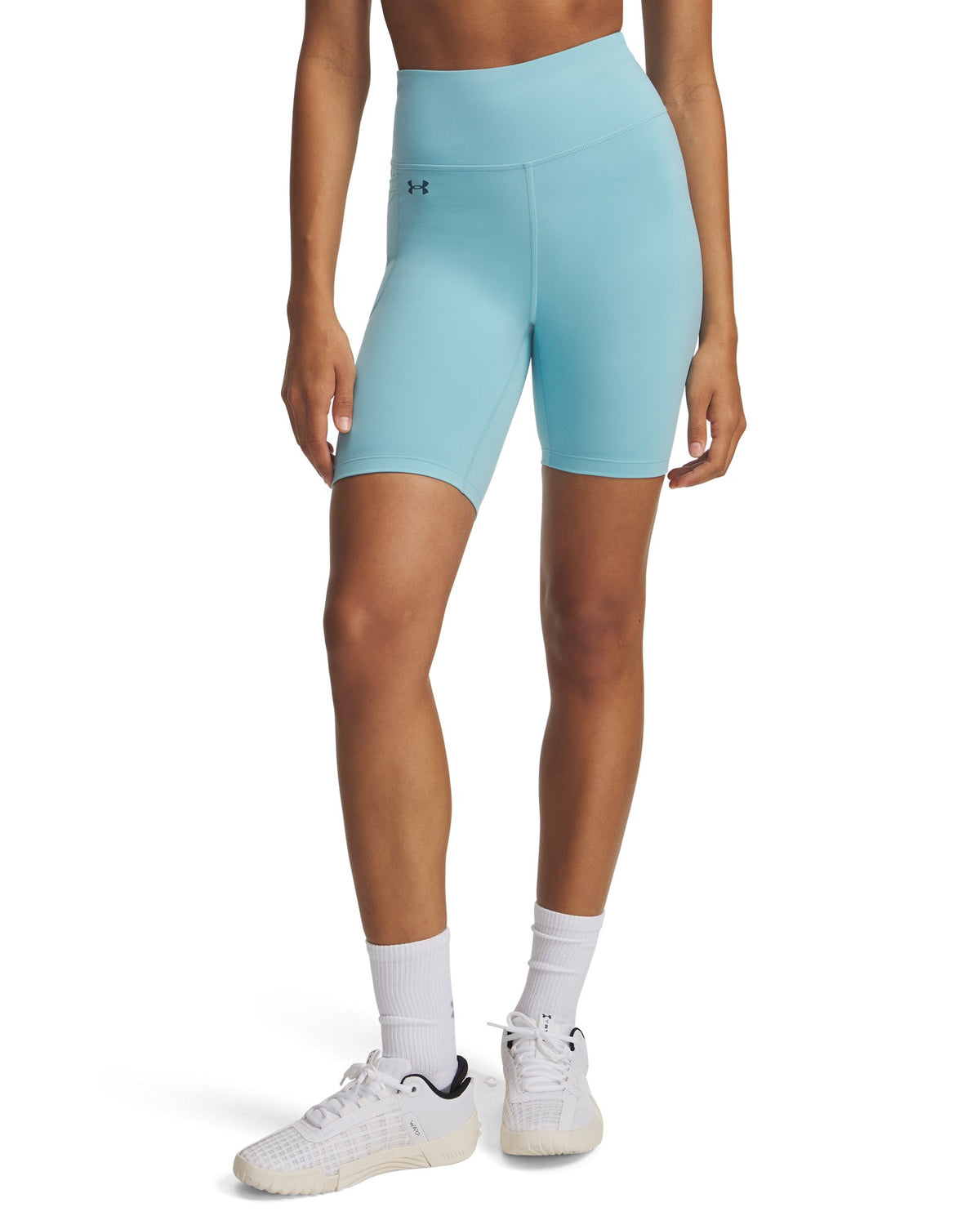 UA Motion Women's 8" Bike Shorts - Blue