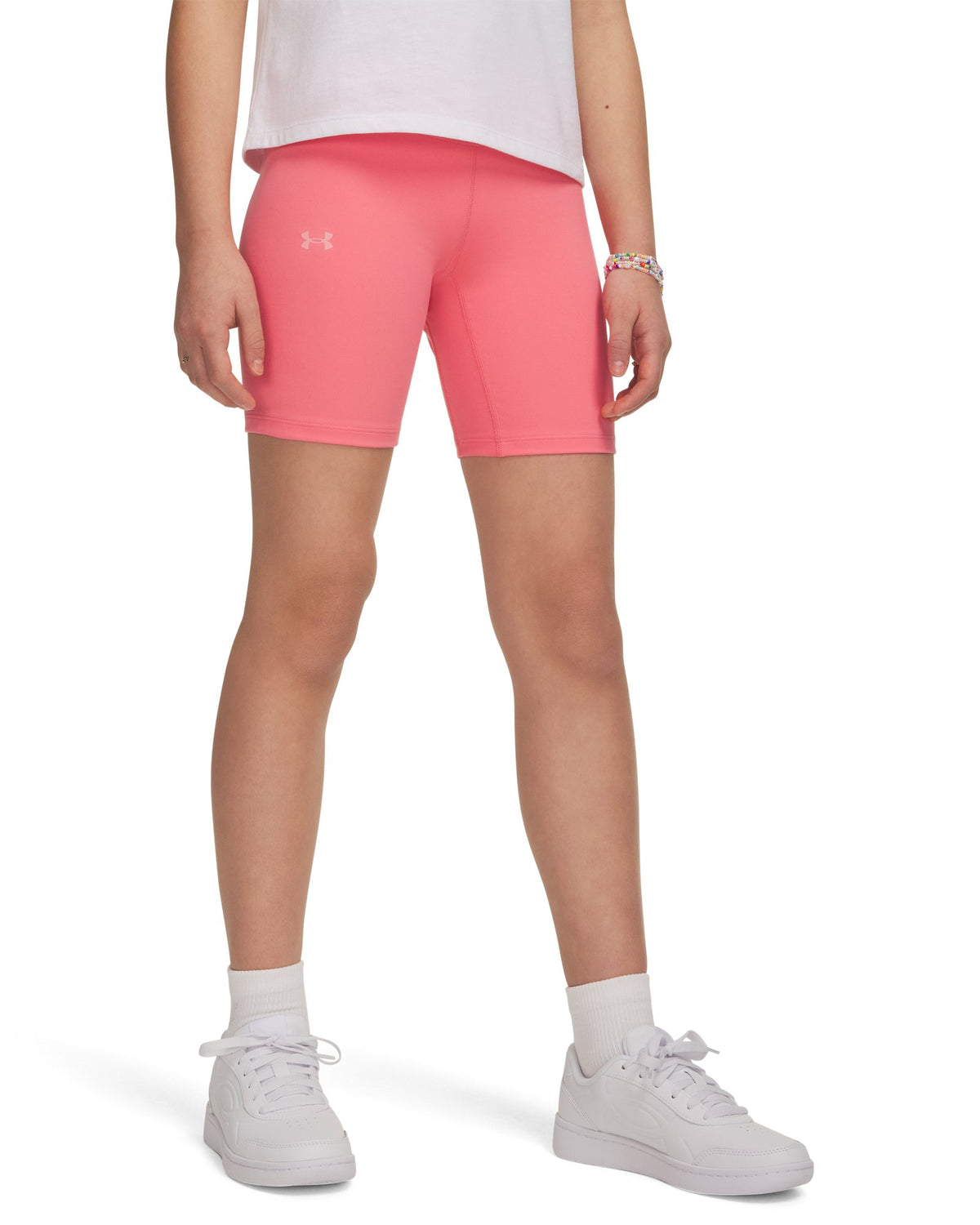 UA Motion Girls' Bike Shorts - Pink