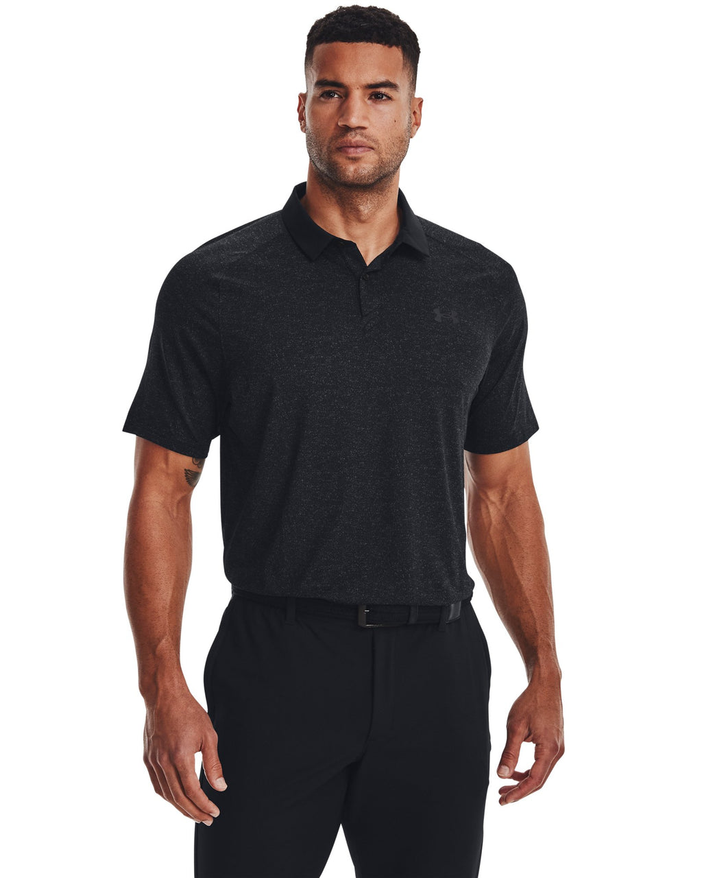 UA Iso-Chill Heather Men's Polo - Black