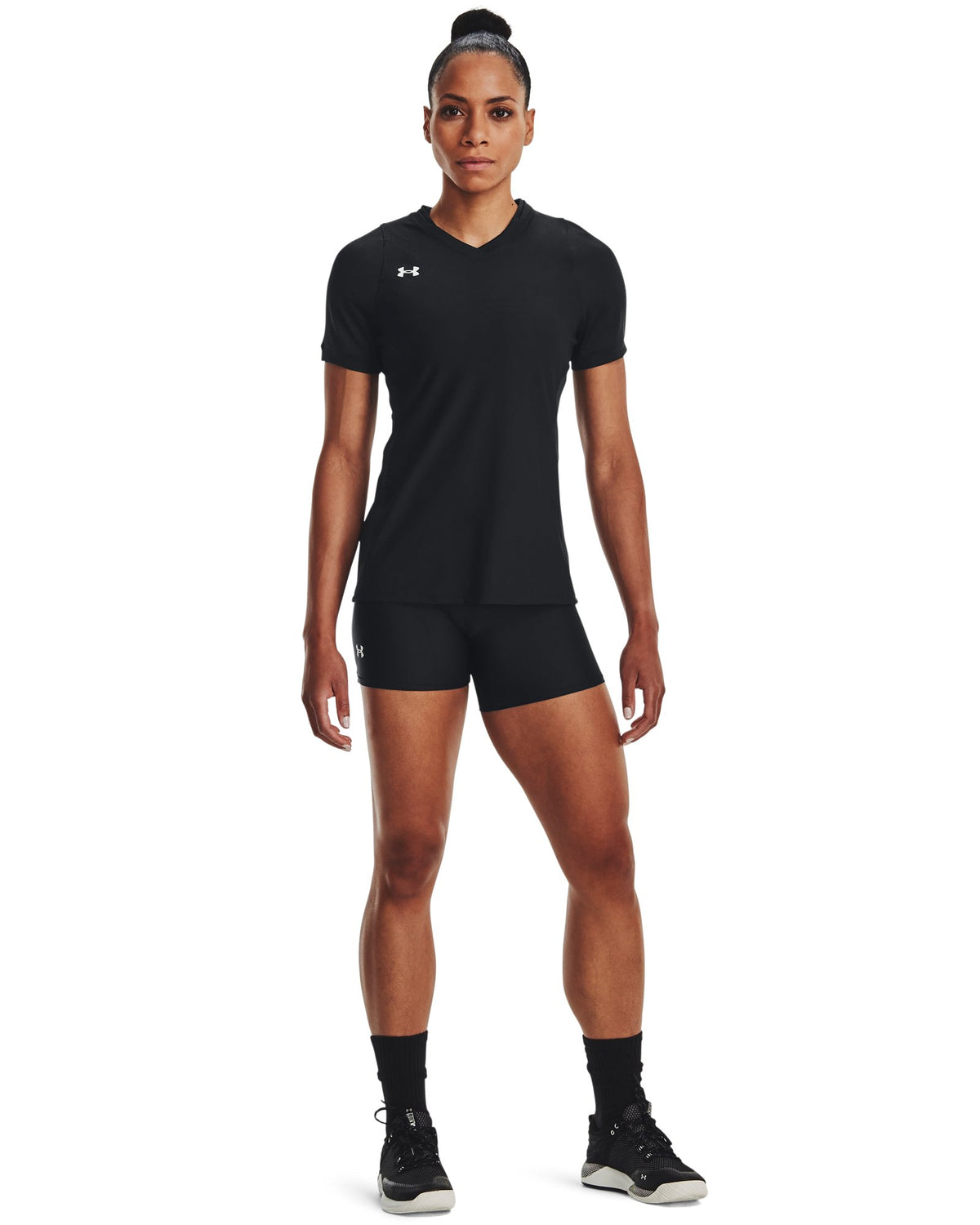 UA Powerhouse 2.0 Women's Volleyball Short Sleeve Jersey - Black