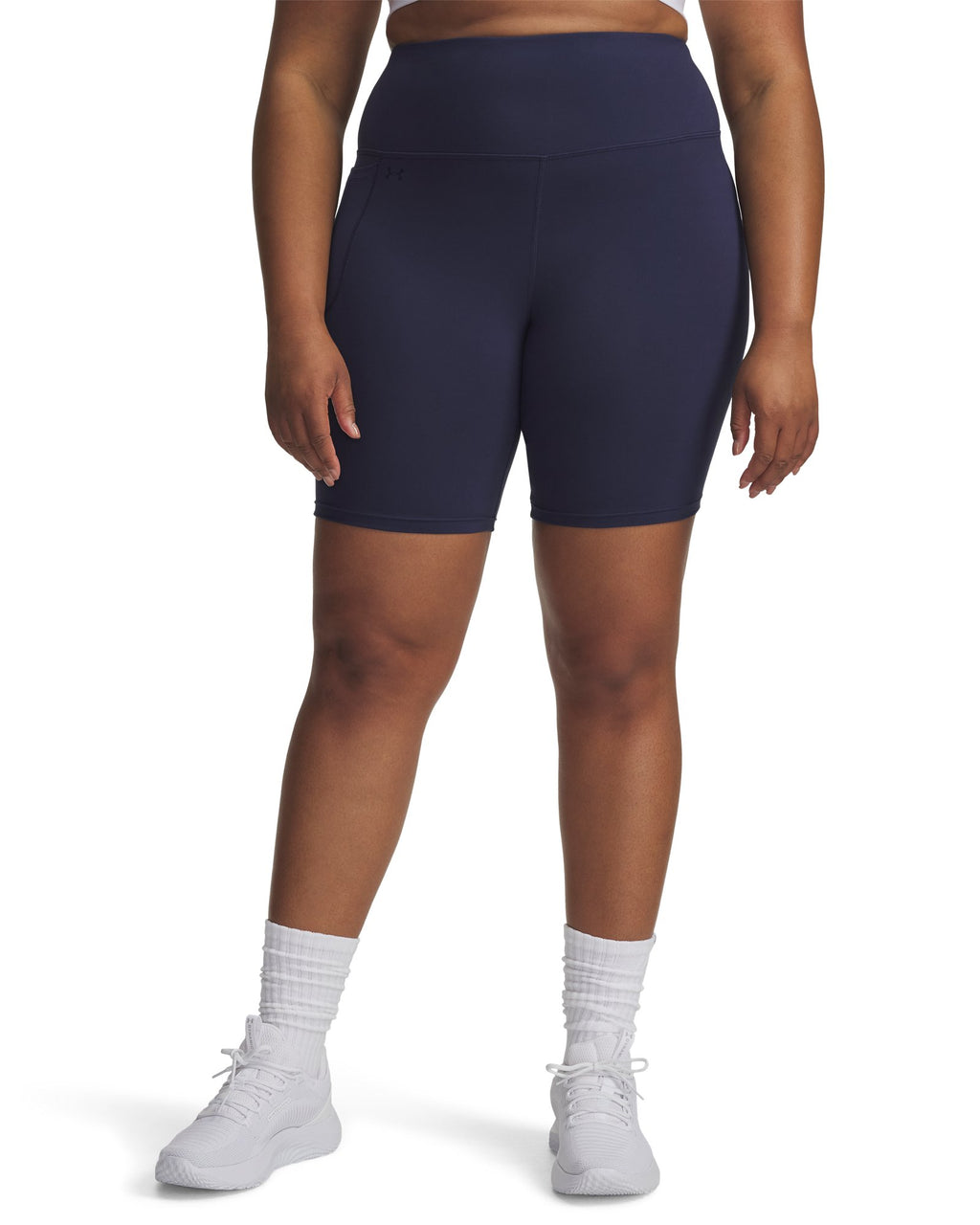 UA Motion Women's 8" Bike Shorts - Blue