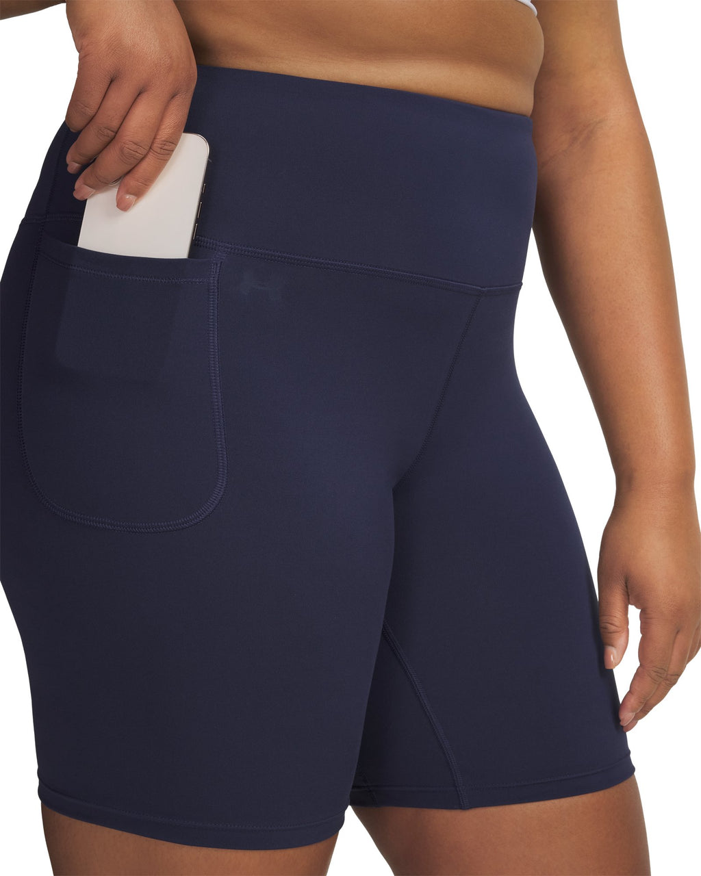 UA Motion Women's 8" Bike Shorts - Blue