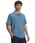 UA Matchplay Stripe Men's Polo - Blue