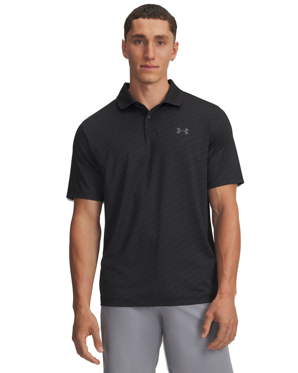 UA Matchplay Printed Men's Polo - Black