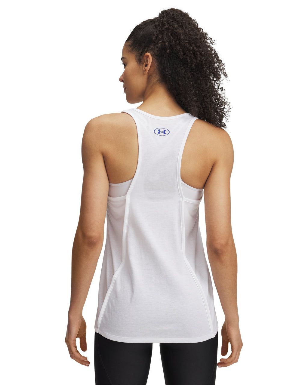UA Softball Wordmark Bar Women's Tank - White