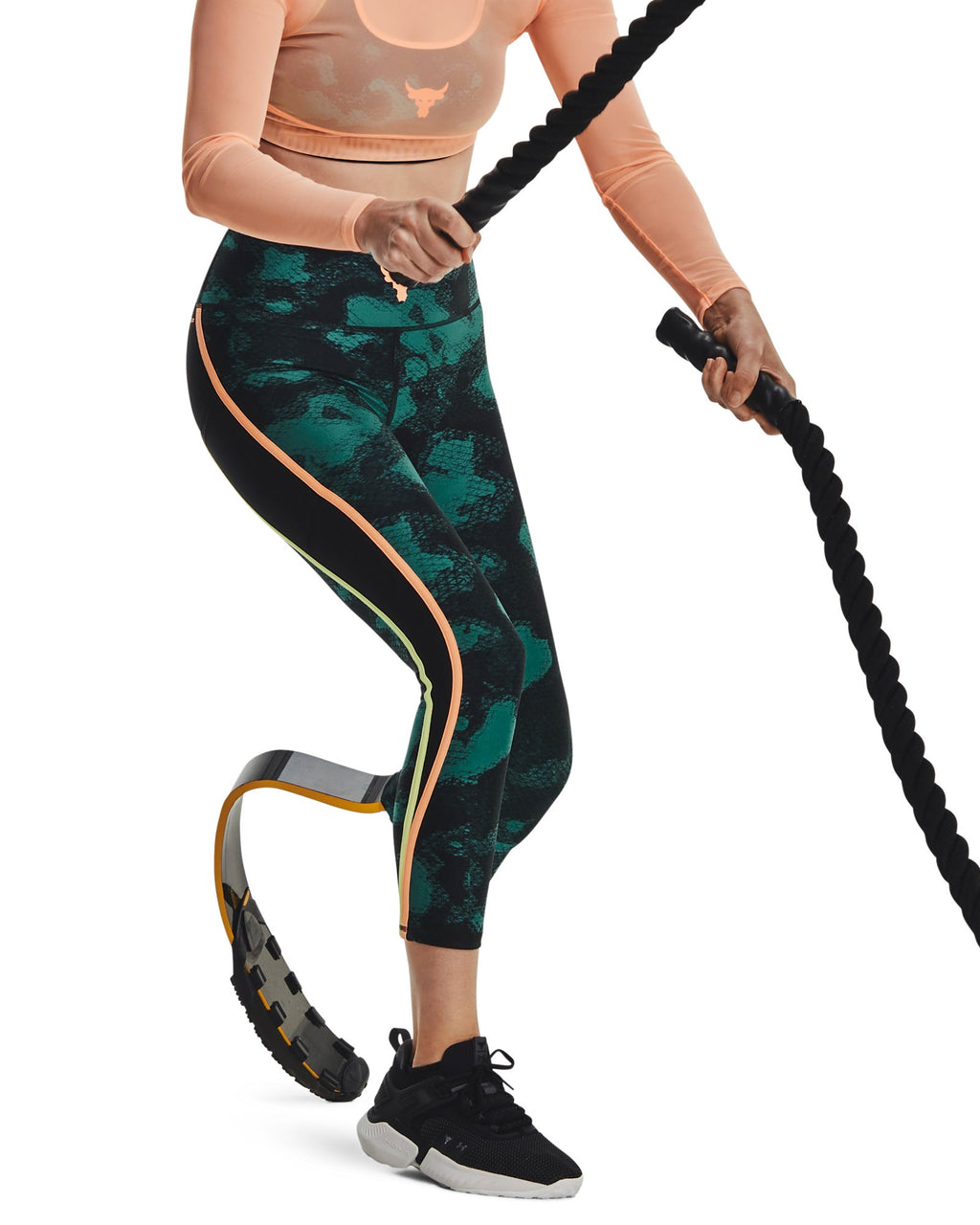 Project Rock HeatGear® Printed Women's Ankle Leggings - Green
