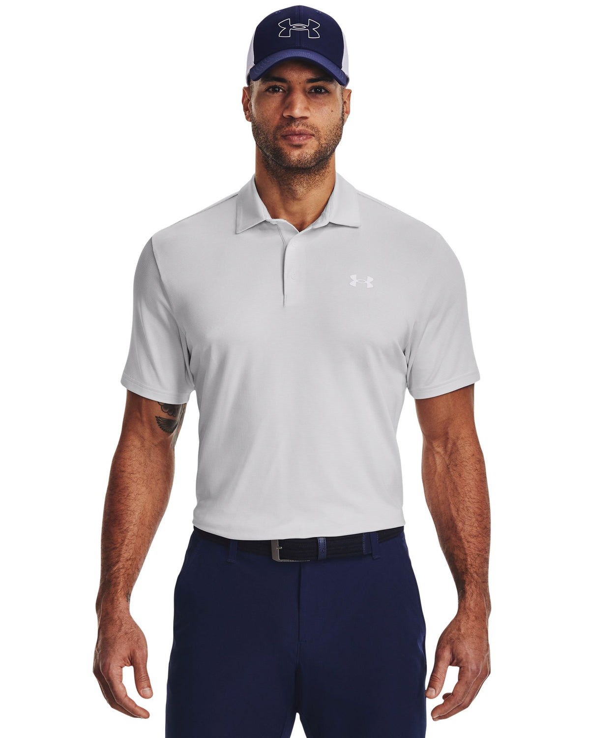 UA Playoff 3.0 Stripe Men's Polo - White