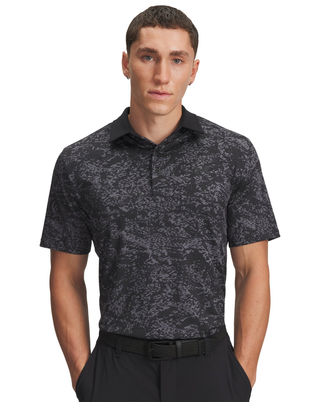 UA Playoff 3.0 Printed Men's Polo - Black