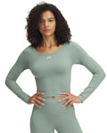 UA Train Seamless Women's Long Sleeve - Green