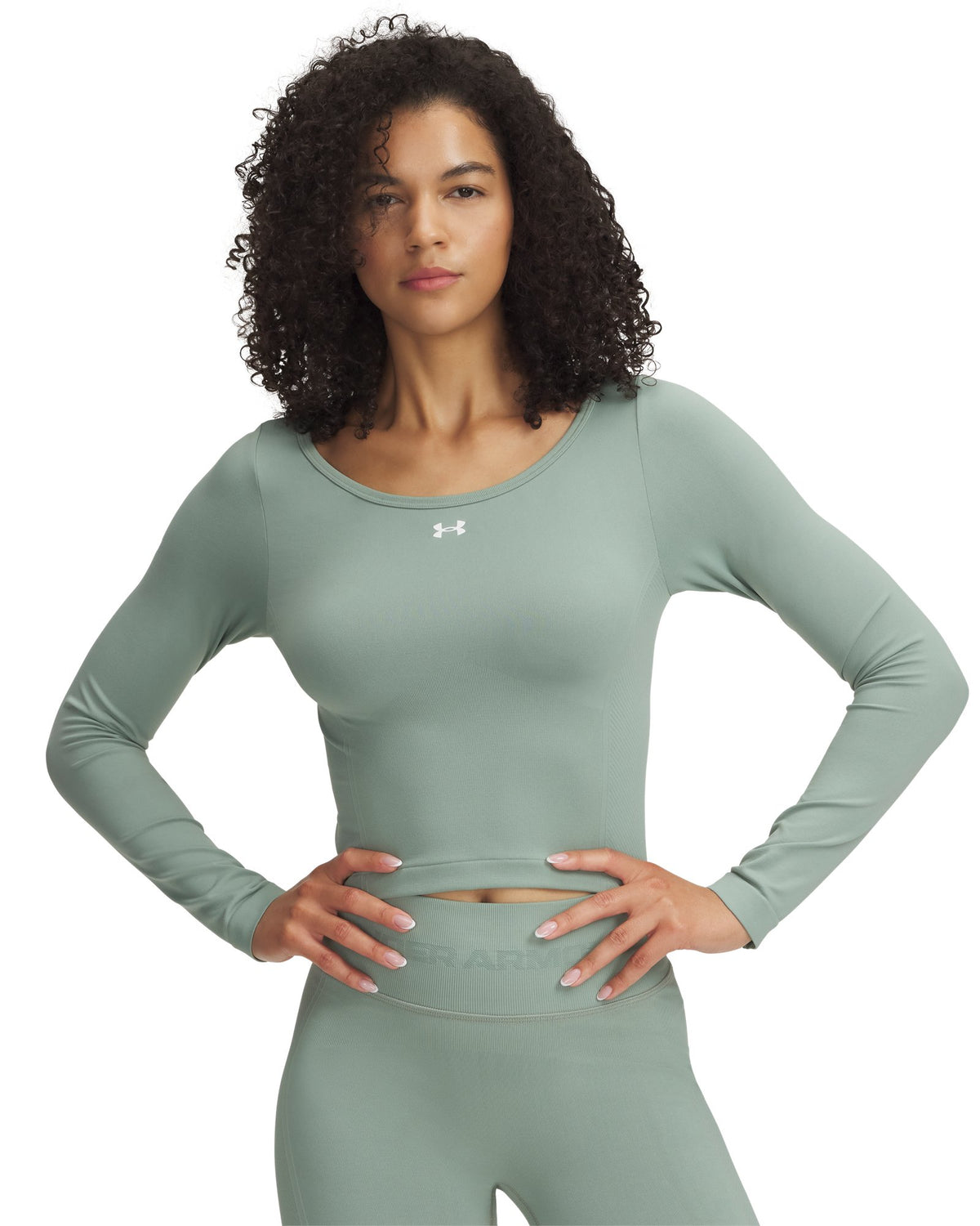 UA Train Seamless Women's Long Sleeve - Green