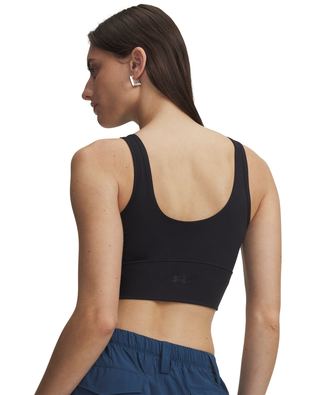 UA Meridian Fitted Women's Crop Tank - Black