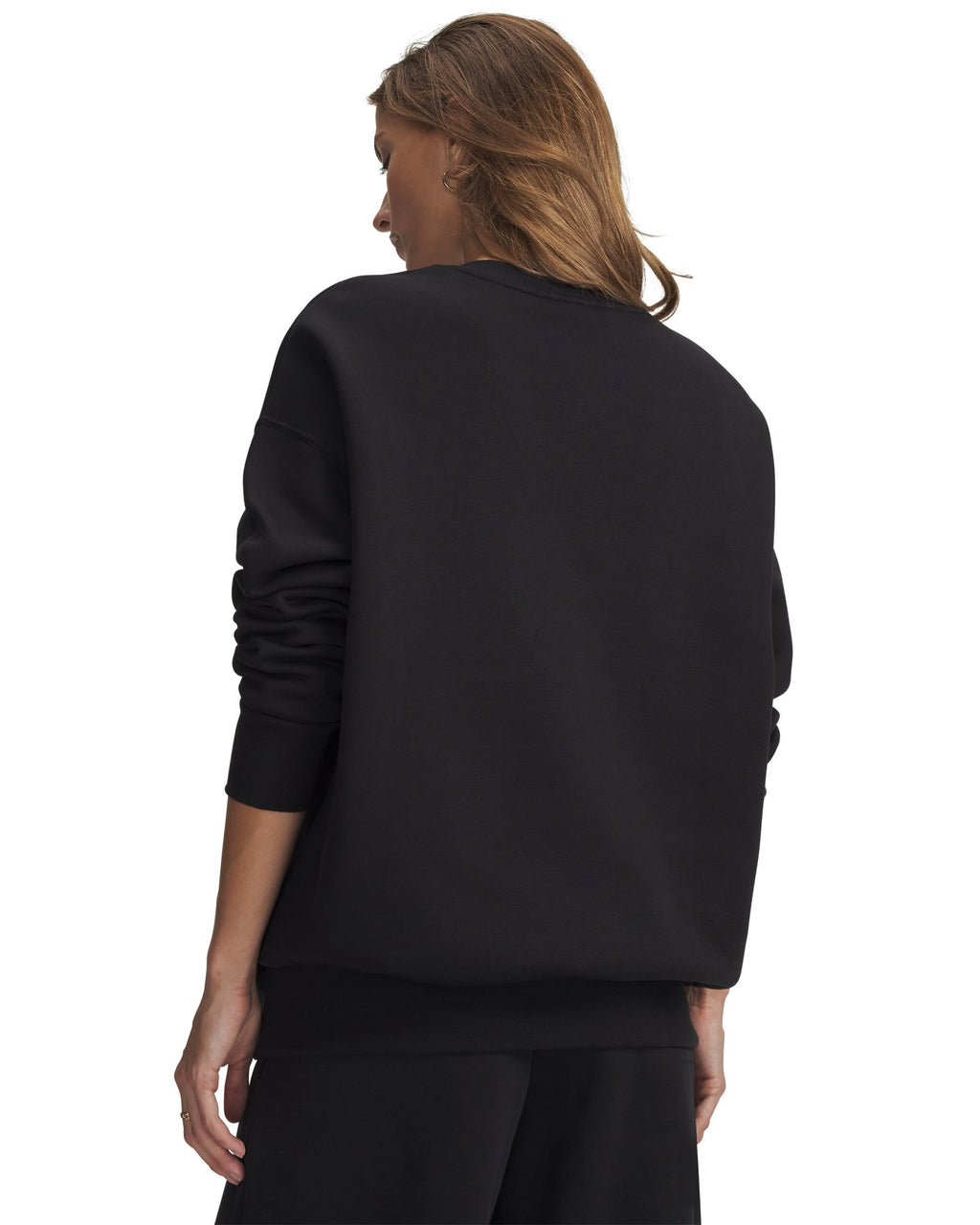 UA Icon Fleece Women's Oversized Crew - Black