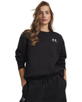 UA Icon Fleece Women's Oversized Crew - Black