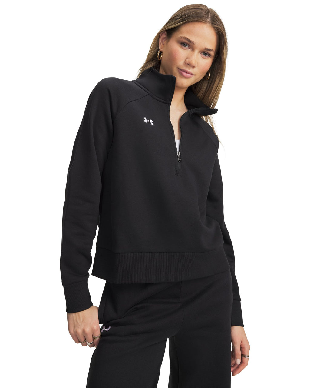 UA Rival Fleece Women's ½ Zip - Black