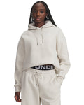 UA Icon Fleece Women's Oversized Hoodie - White