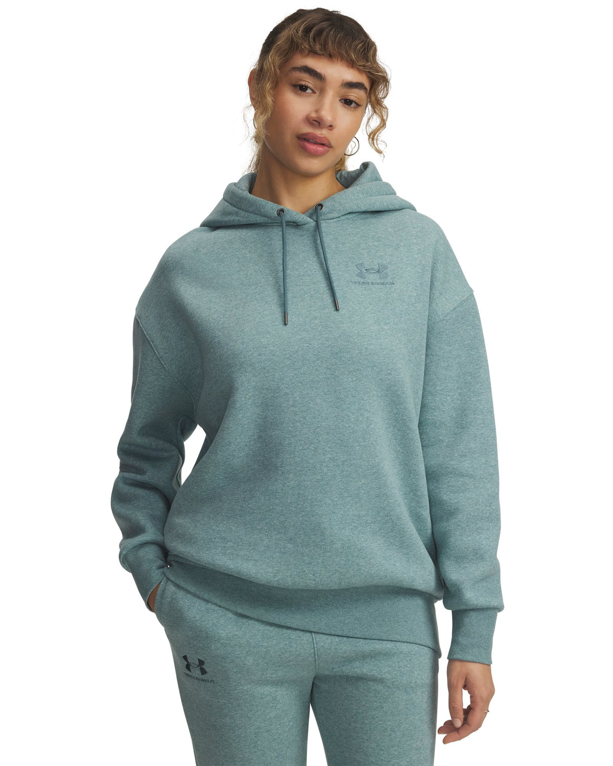 UA Icon Fleece Women's Oversized Hoodie - Blue