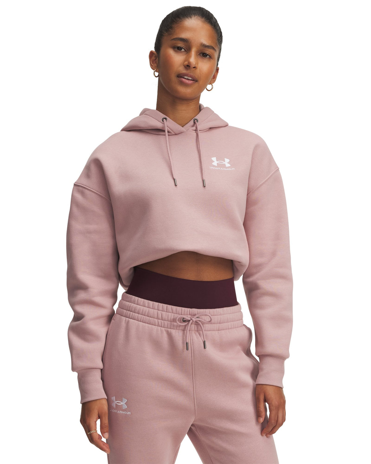 UA Icon Fleece Women's Oversized Hoodie - Pink
