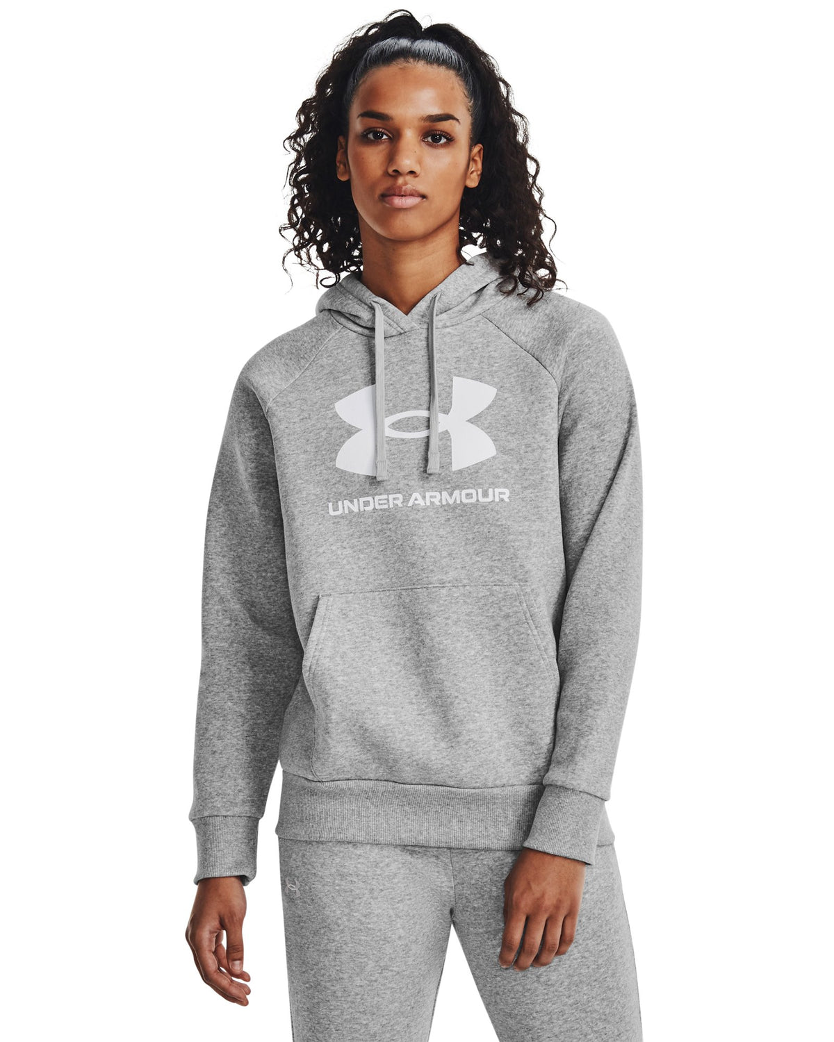 UA Rival Fleece Big Logo Women's Hoodie - Gray