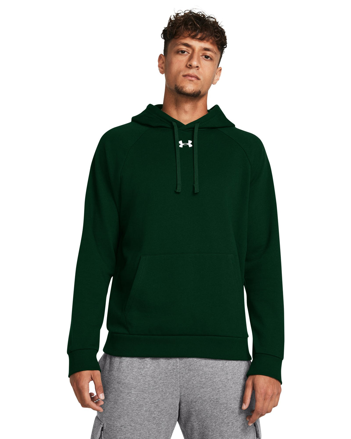 UA Rival Fleece Men's Hoodie - Green