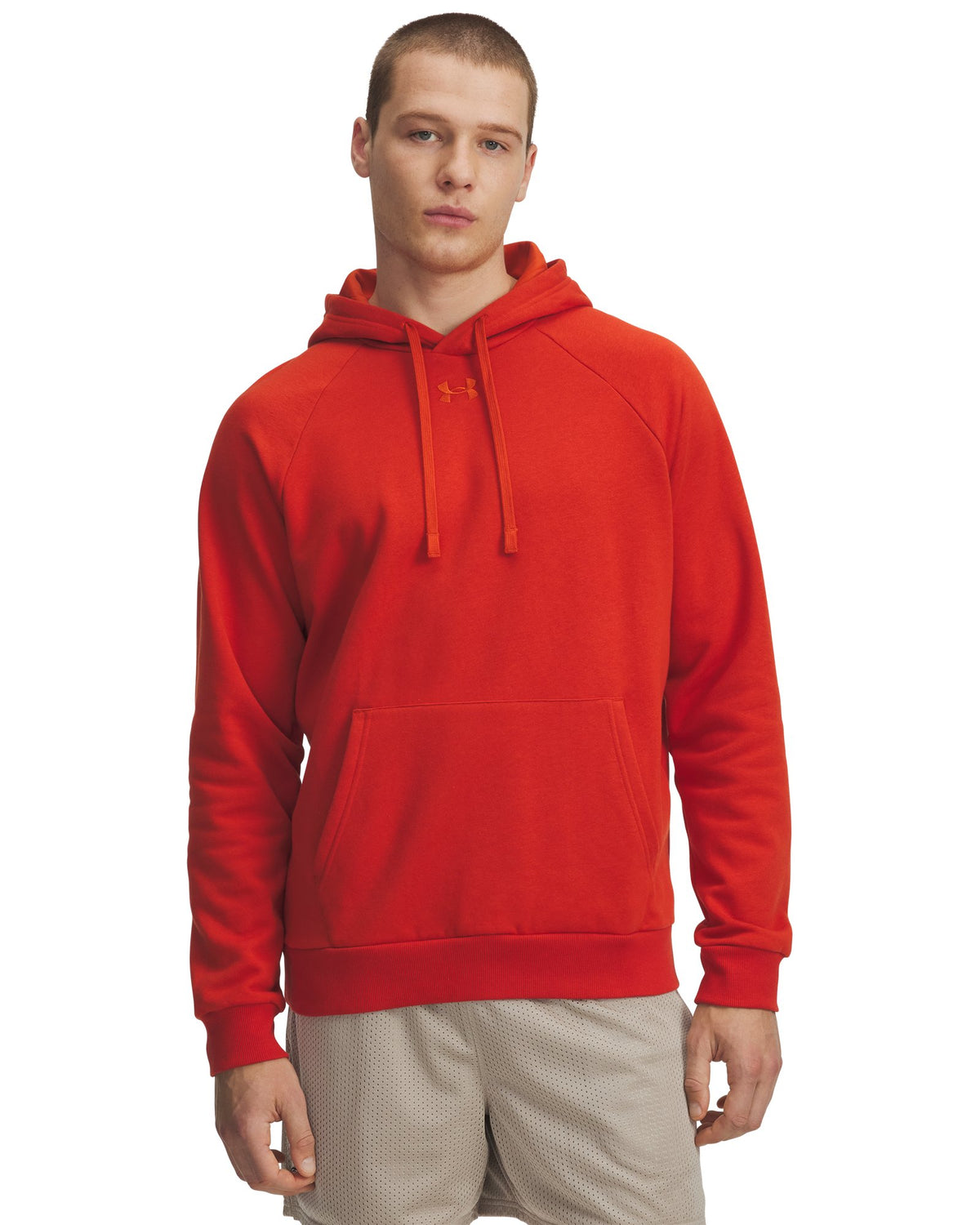 UA Rival Fleece Men's Hoodie - Orange
