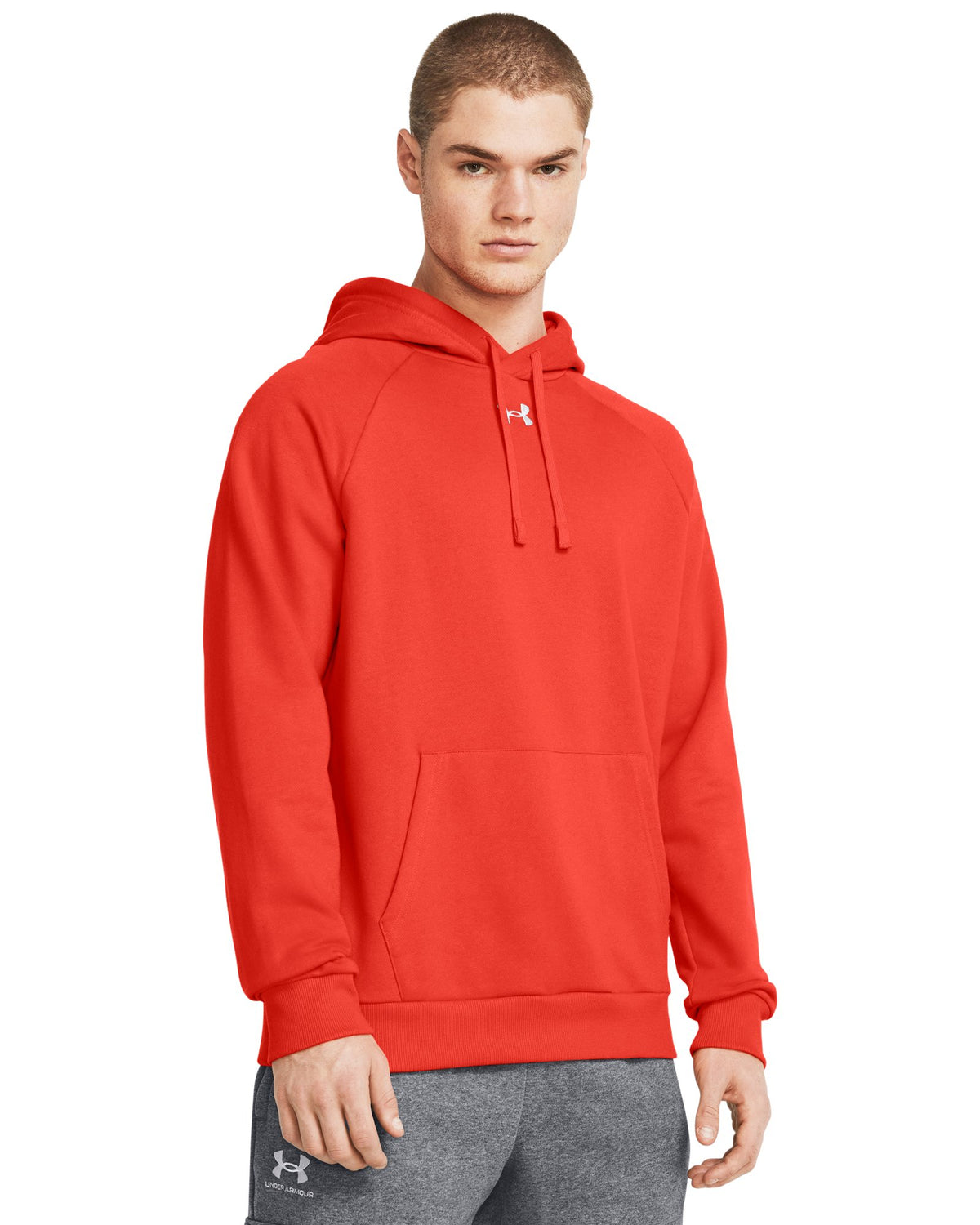UA Rival Fleece Men's Hoodie - Orange