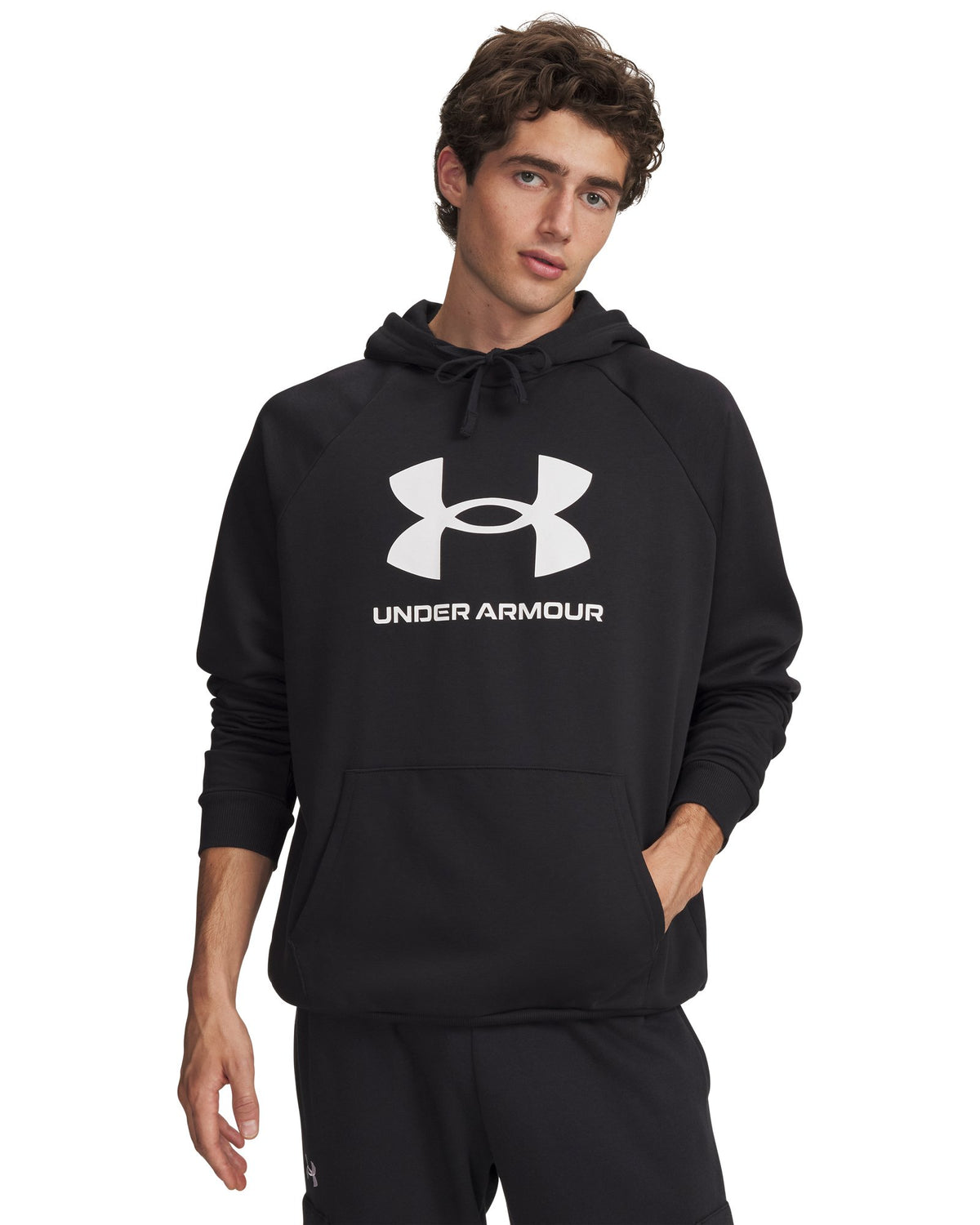 UA Rival Fleece Men's Logo Hoodie - Black