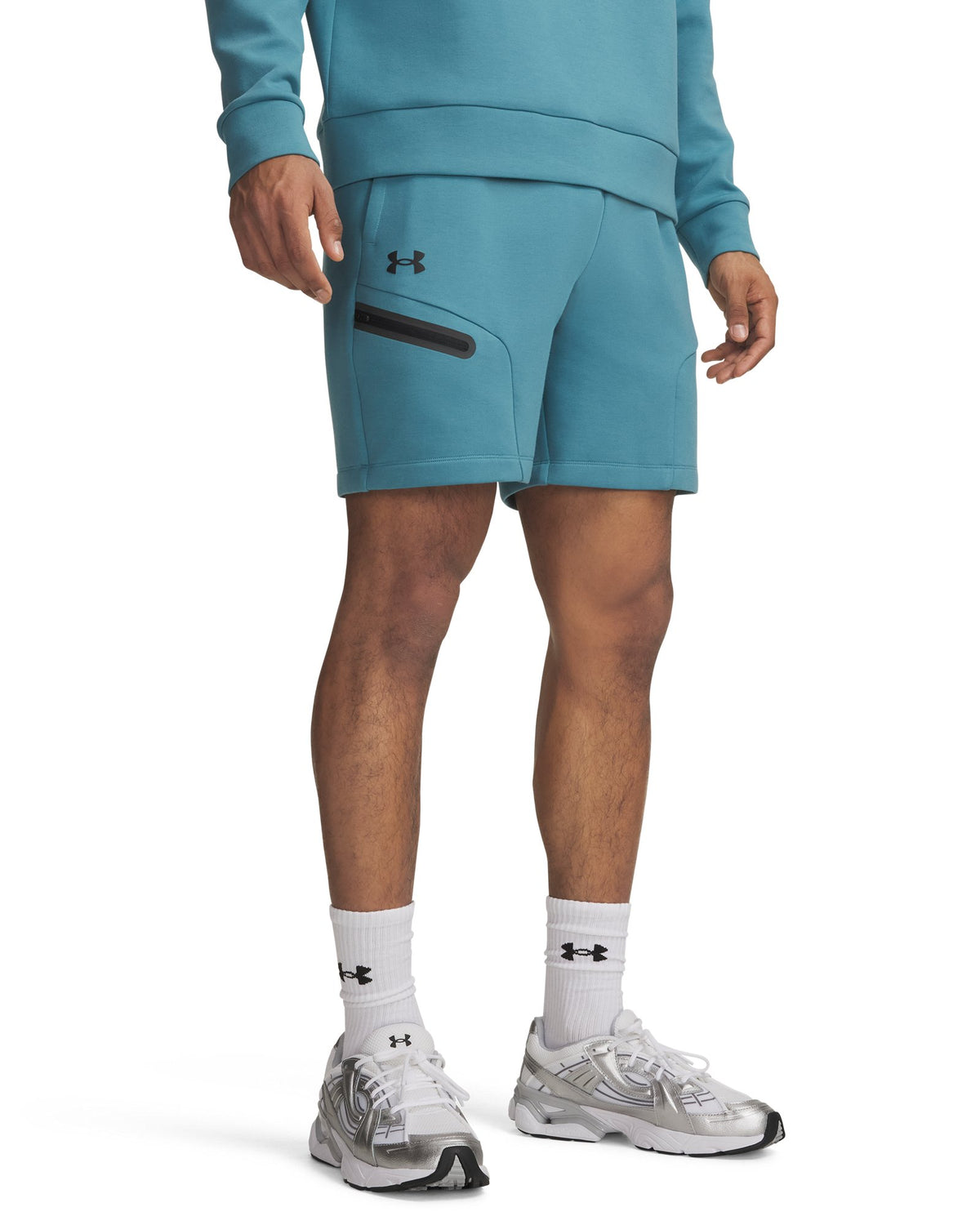 UA Unstoppable Fleece Men's 7" Shorts - Blue