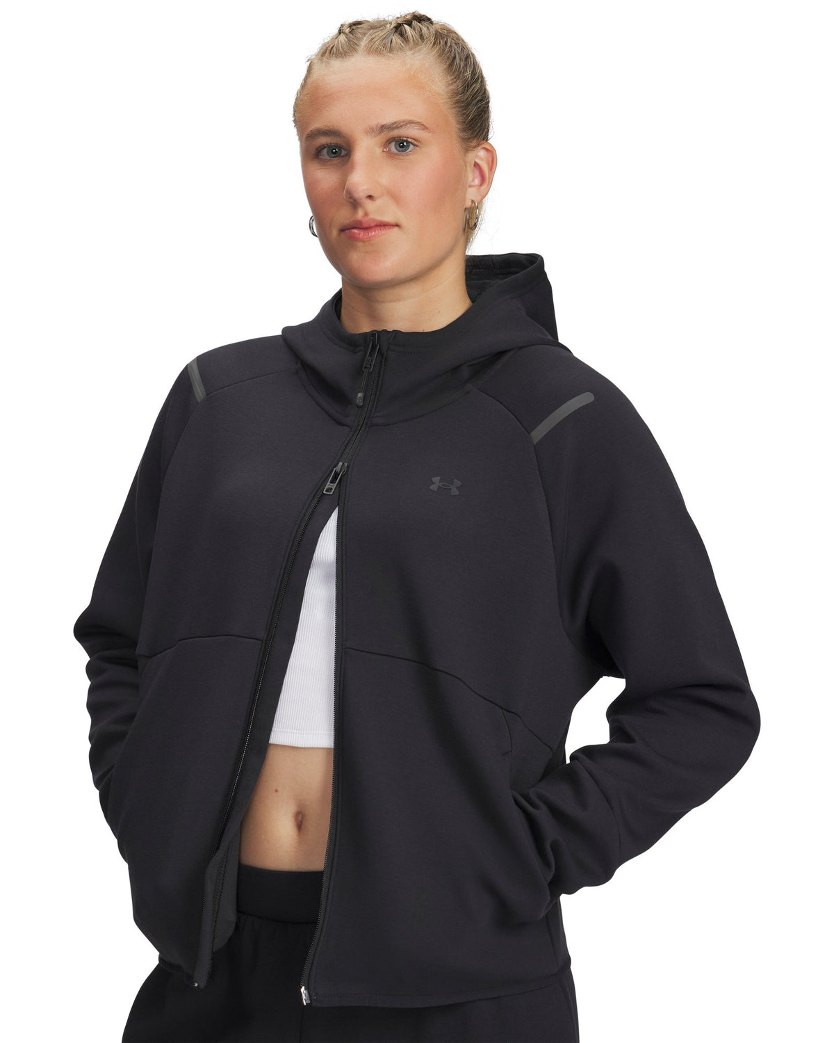 UA Unstoppable Fleece Women's Full-Zip - Black
