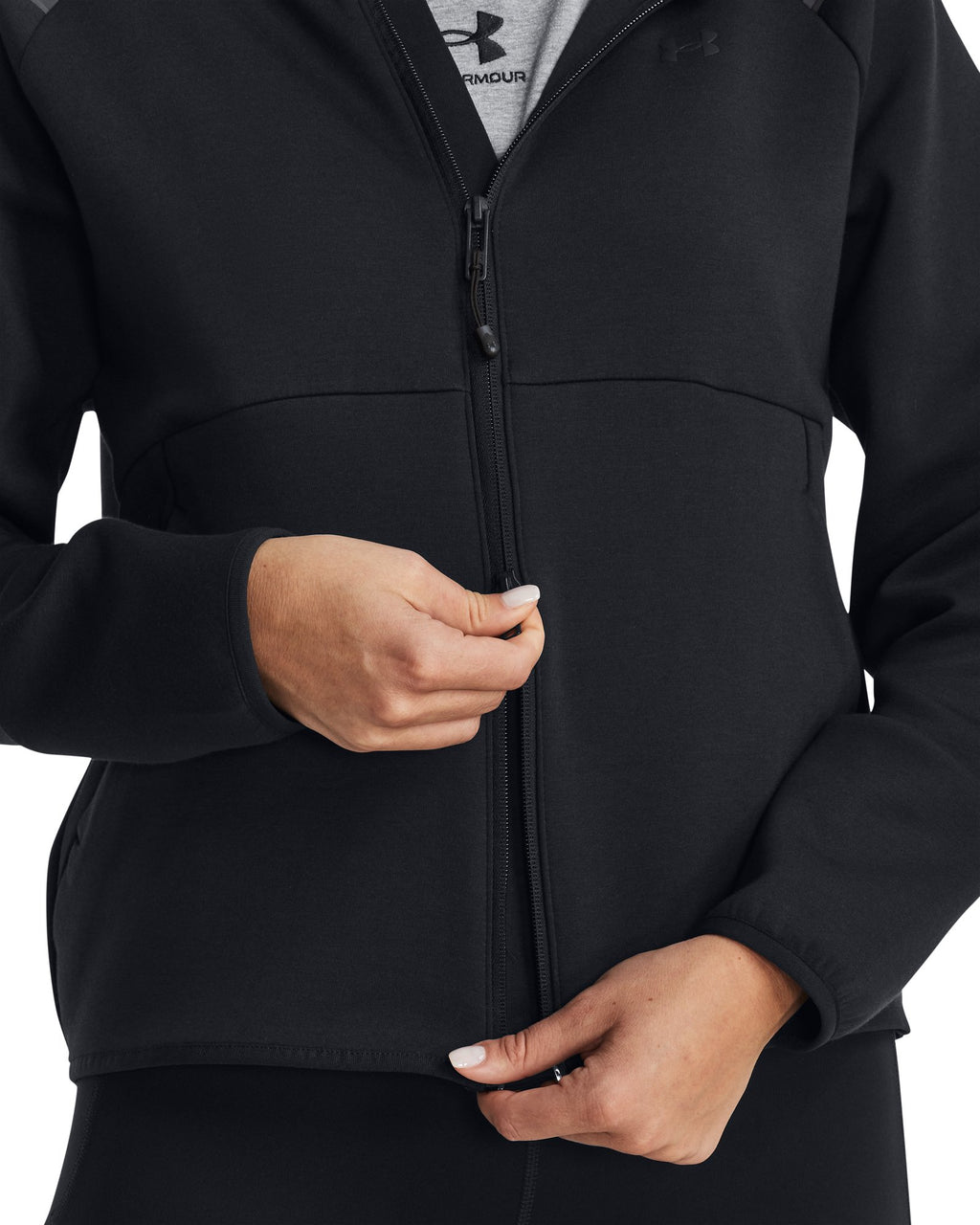 UA Unstoppable Fleece Women's Full-Zip - Black