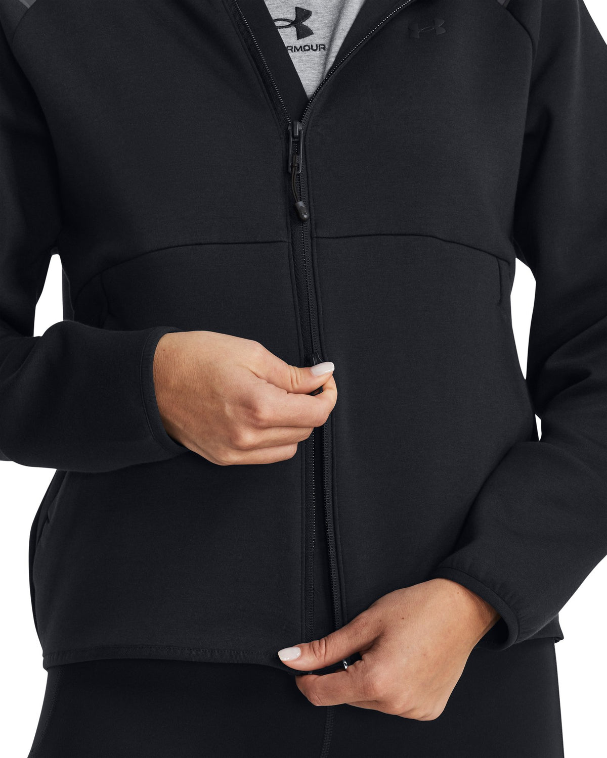 UA Unstoppable Fleece Women's Full-Zip - Black