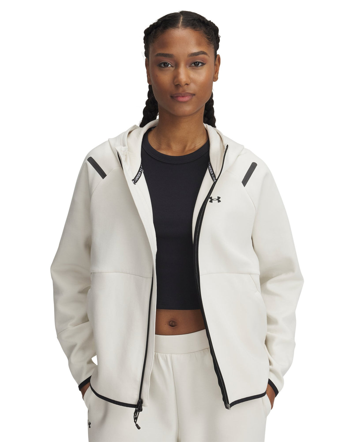 UA Unstoppable Fleece Women's Full-Zip - Brown