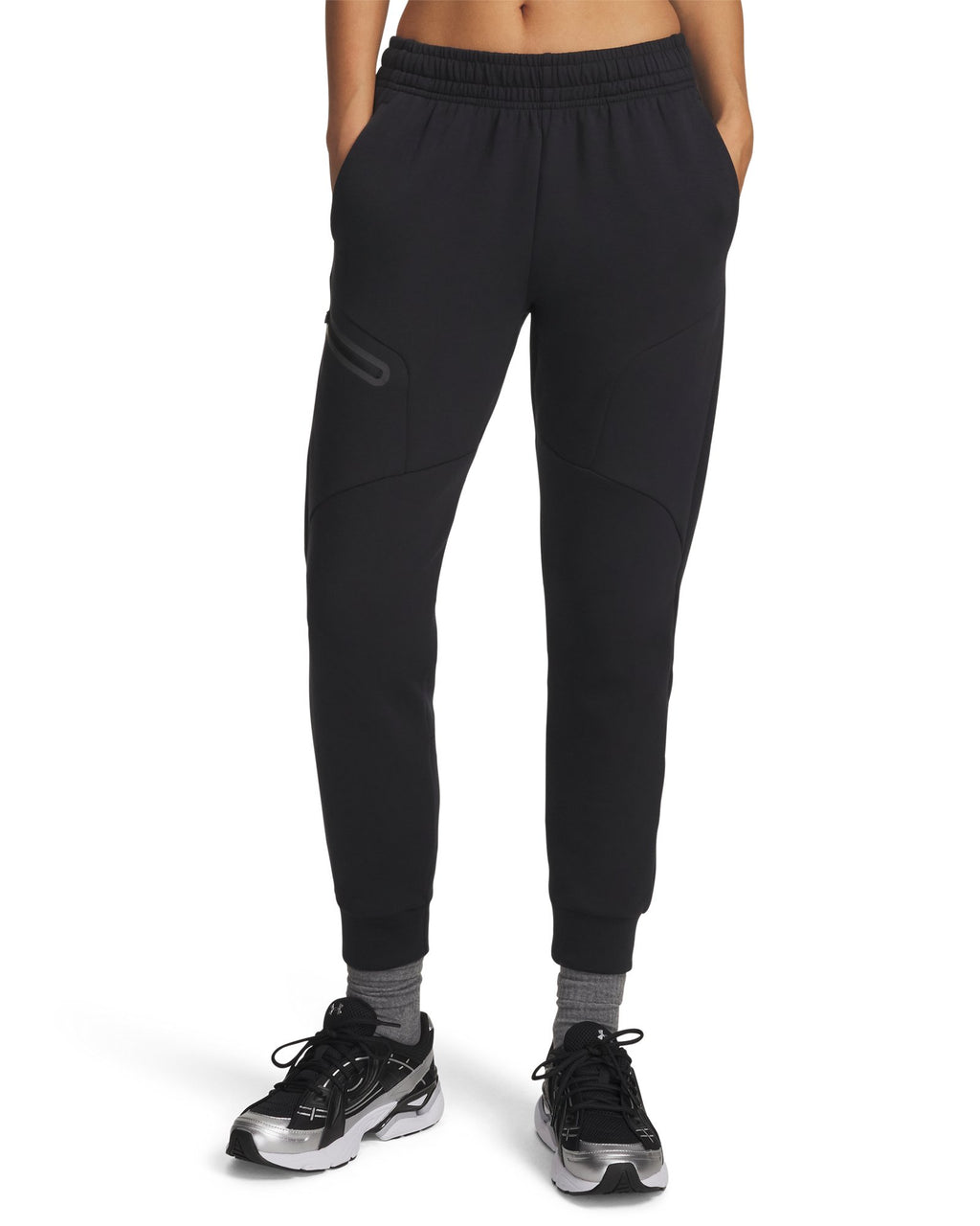 UA Unstoppable Fleece Women's Joggers - Black