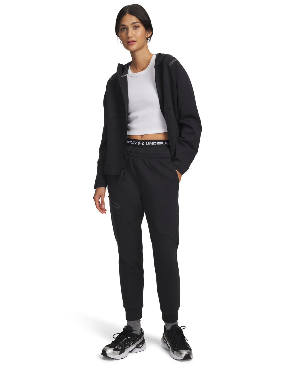 UA Unstoppable Fleece Women's Joggers - Black