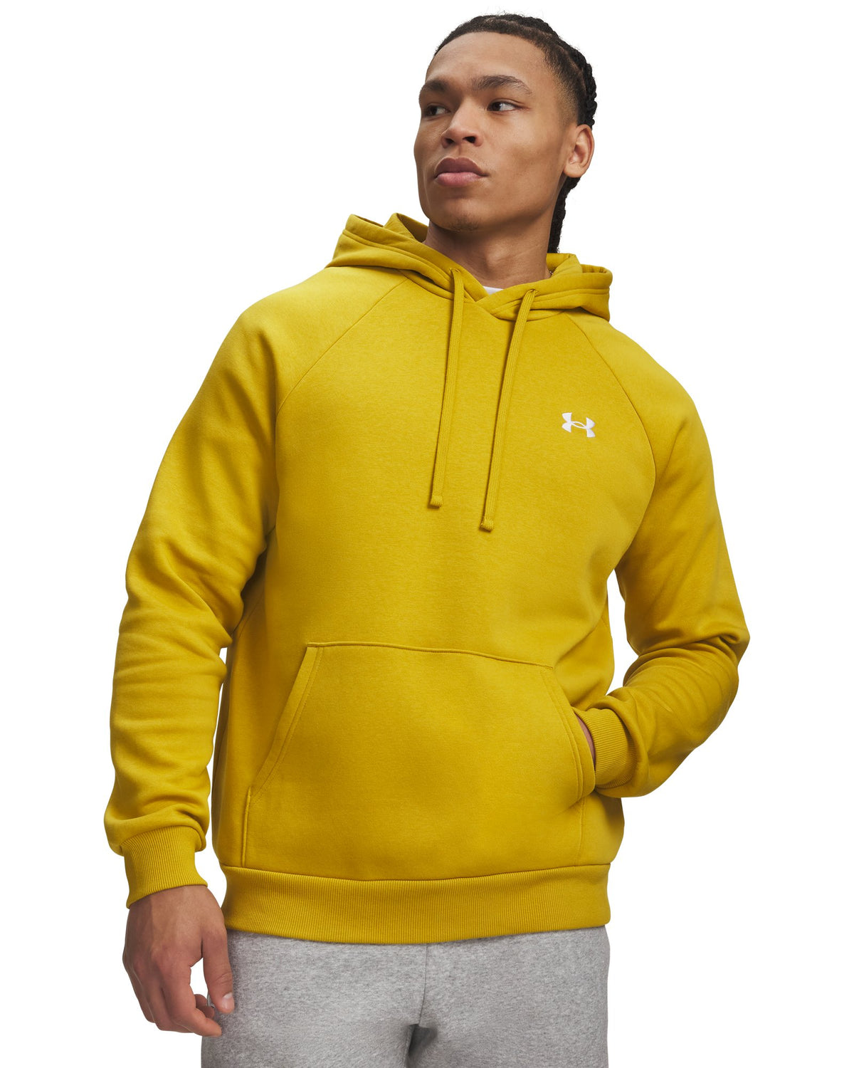 UA Rival Fleece Men's Hoodie - Gold