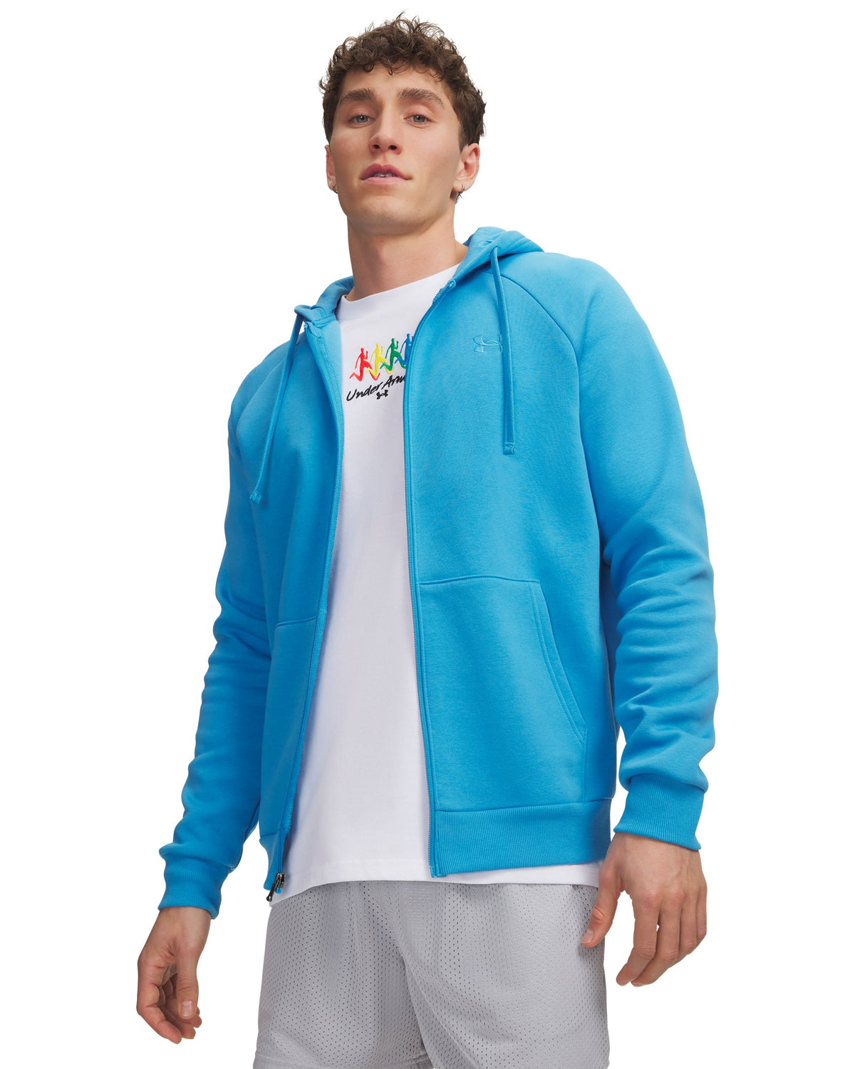 UA Rival Fleece Men's Full-Zip Hoodie - Blue