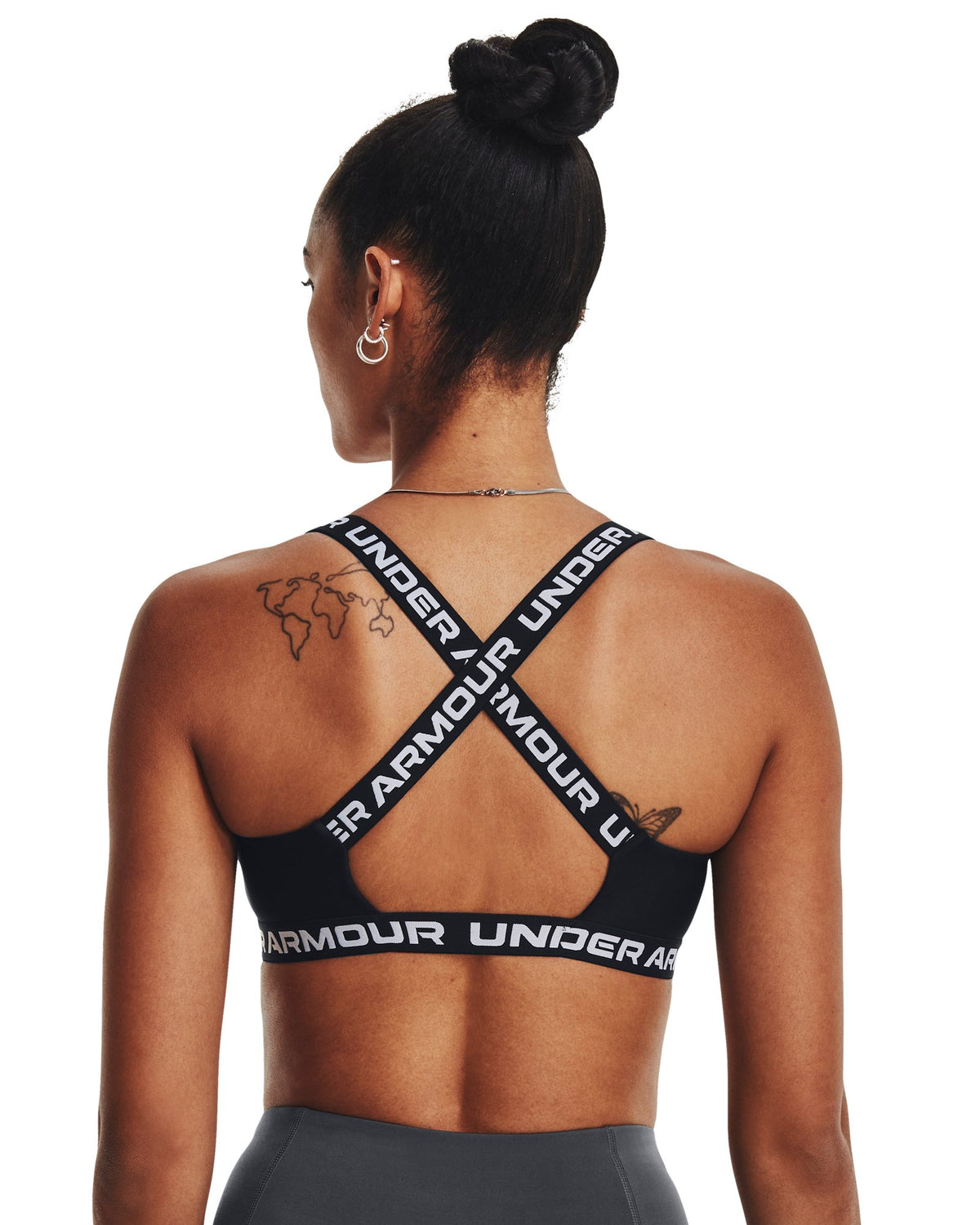 UA Crossback Strappy Low Women's Sports Bra - Black